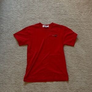 Comme des Garcons Red Short Sleeve Tee
